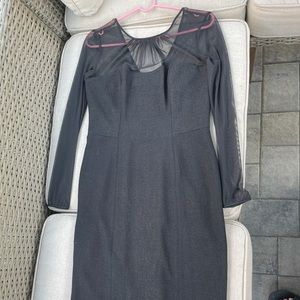 Black dress with gold shimmer